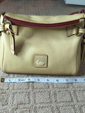 Dooney & Bourke Mini Zip Florentine Crossbody In Bone